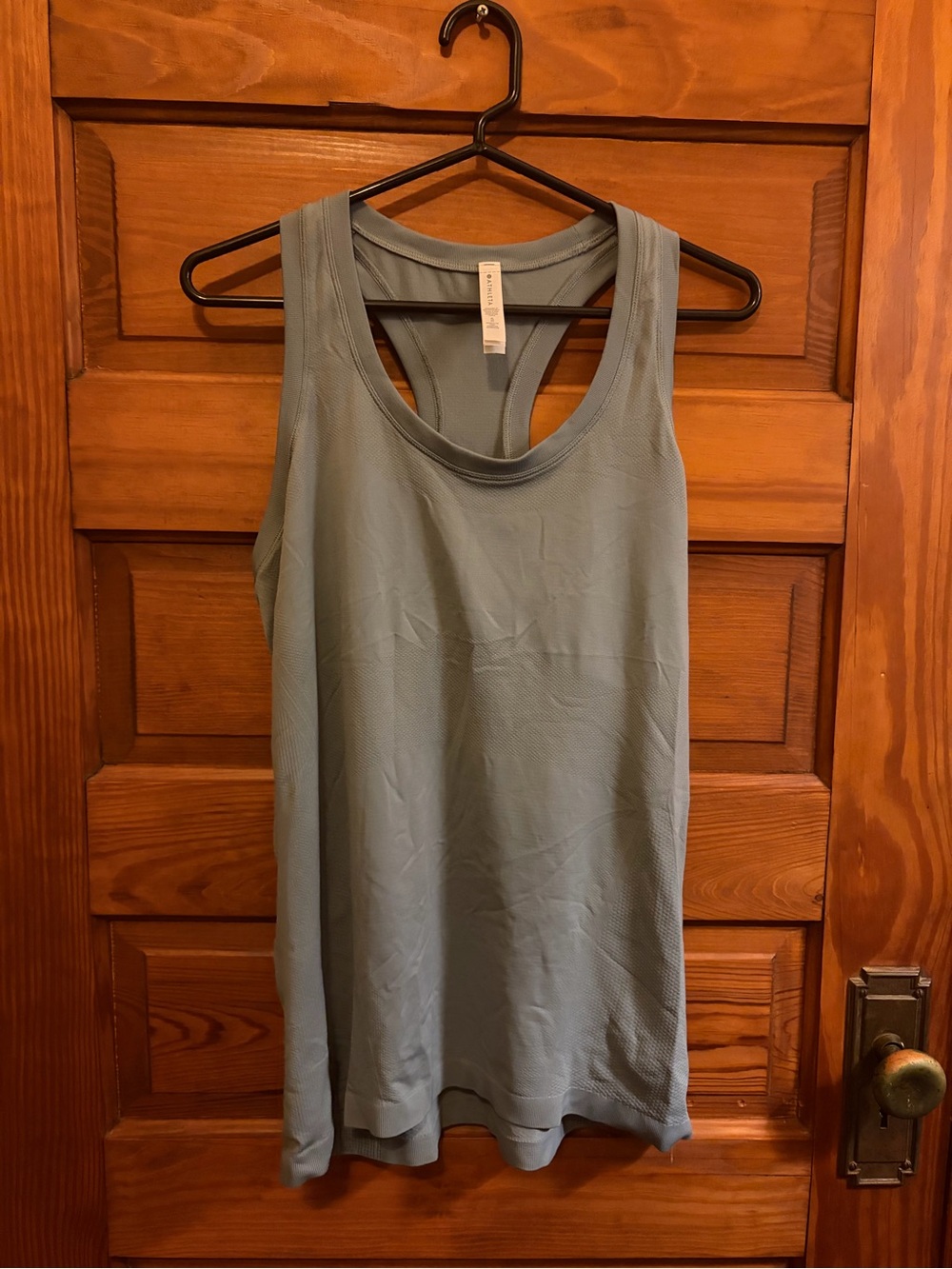 Athleta Light Blue Racerback Tank Top - Soft Everyday Layering silk size XL